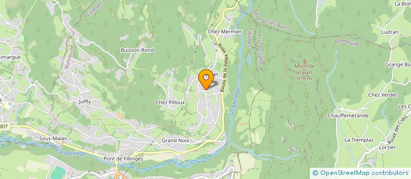 localisation de l'entreprise MADAME LEONIE GASQUET  FILLINGES