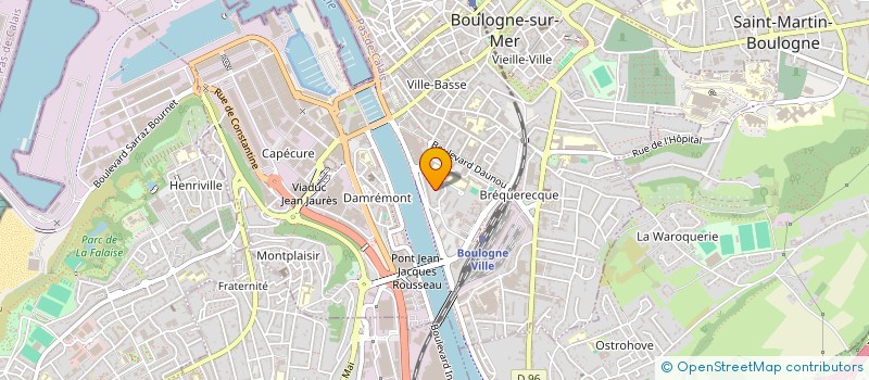 localisation de l'entreprise MADAME LEONIE GRANDSIRE  BOULOGNE-SUR-MER