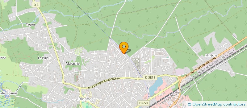 localisation de l'entreprise MADAME LEONIE GREENBANK  BIGANOS