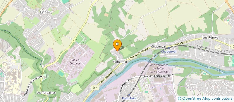 localisation de l'entreprise MADAME LEONIE GUINDY à AUVERS-SUR-OISE