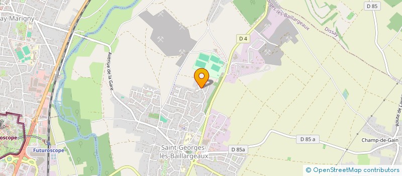 localisation de l'entreprise MADAME LEONIE HERIOT  SAINT-GEORGES-LES-BAILLARGEAUX