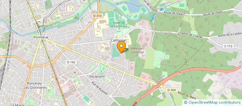 localisation de l'entreprise MADAME LEONIE JEAN  LE MANS