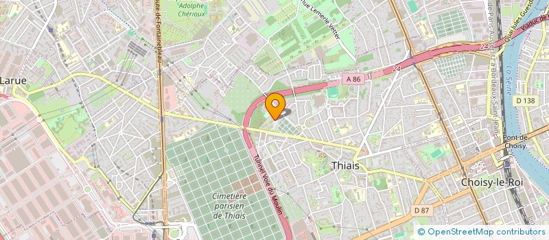 localisation de l'entreprise MADAME LEONIE LABUTHIE  THIAIS