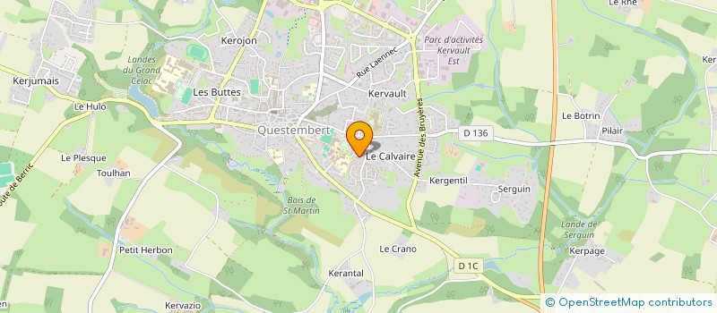 localisation de l'entreprise MADAME LEONIE LEBRUN  QUESTEMBERT