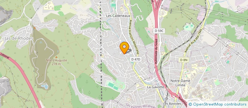 localisation de l'entreprise MADAME LEONIE LIBERT à LES PENNES-MIRABEAU