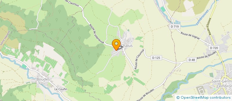 localisation de l'entreprise MADAME LEONIE MAITRE  ISSOIRE