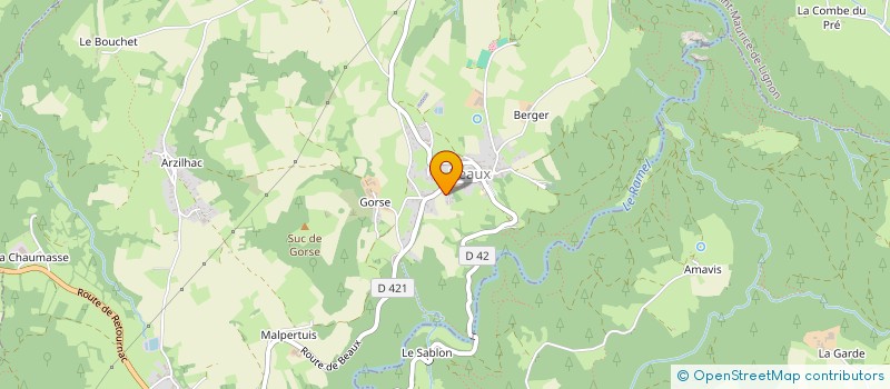 localisation de l'entreprise MADAME LEONIE MARION  BEAUX