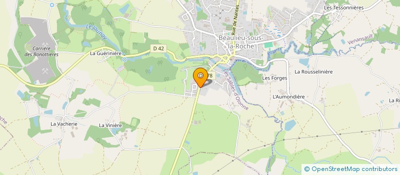 localisation de l'entreprise MADAME LEONIE MESTRE  BEAULIEU-SOUS-LA-ROCHE