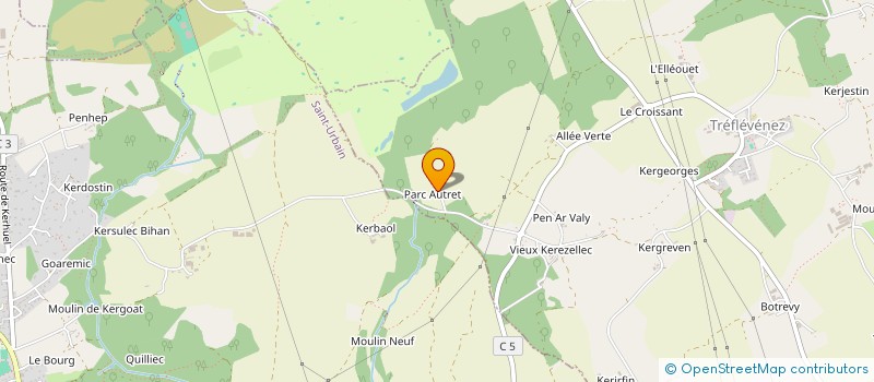 localisation de l'entreprise MADAME LEONIE OLIVIER  TREFLEVENEZ