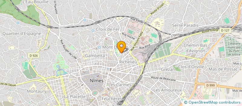 localisation de l'entreprise MADAME LEONIE PONS  NIMES