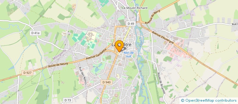 localisation de l'entreprise MADAME LEONIE RAFFINAT à LA CHATRE