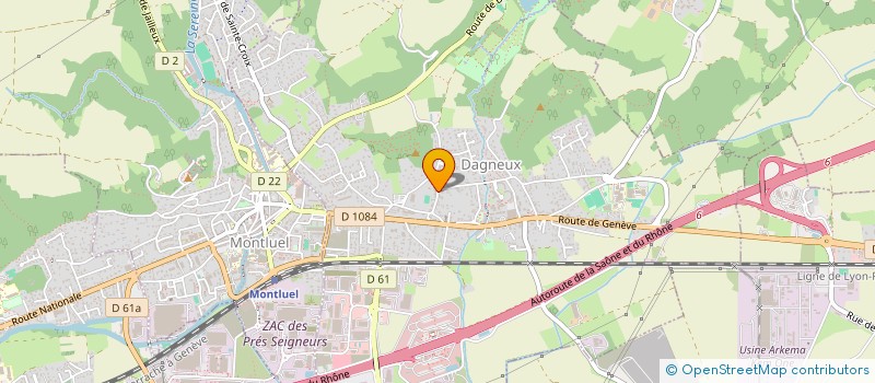 localisation de l'entreprise MADAME LEONIE RIBEIRO SERODIO  DAGNEUX