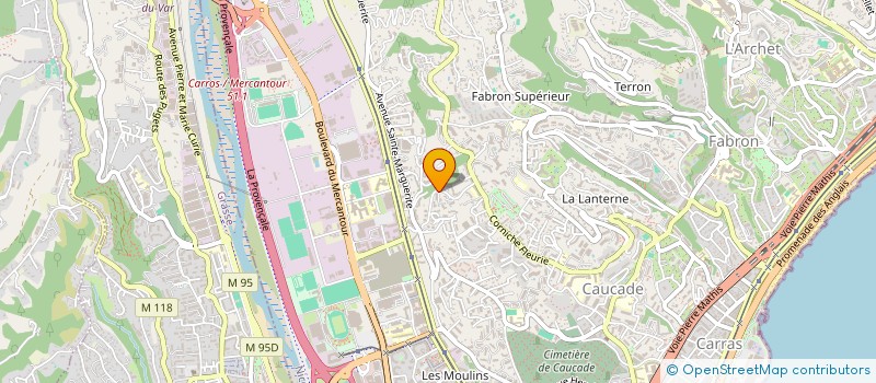 localisation de l'entreprise MADAME LEONIE ROUJOU à NICE