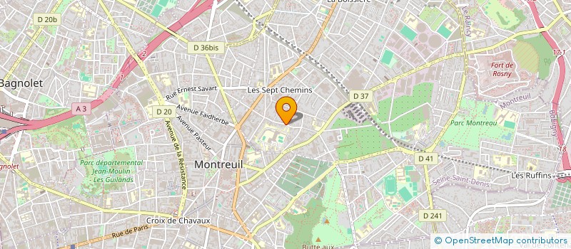 localisation de l'entreprise MADAME LEONIE SEGOR  MONTREUIL