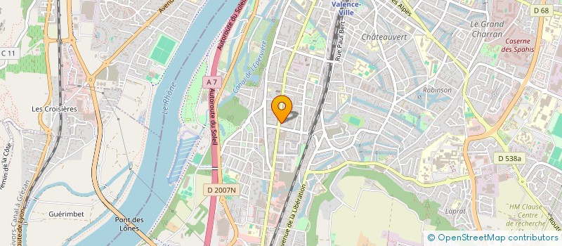 localisation de l'entreprise MADAME LEONIE TEPPAZ  VALENCE