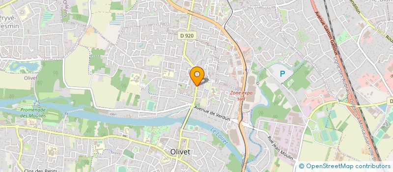 localisation de l'entreprise MADAME LEONIE TOURLOURAT à OLIVET