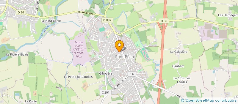 localisation de l'entreprise MADAME LEONIE VUILLEMENOT  PONT-PEAN