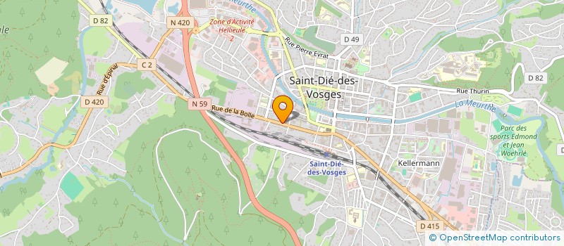 localisation de l'entreprise MADAME LEONNE MOUTAS à SAINT DIE DES VOSGES