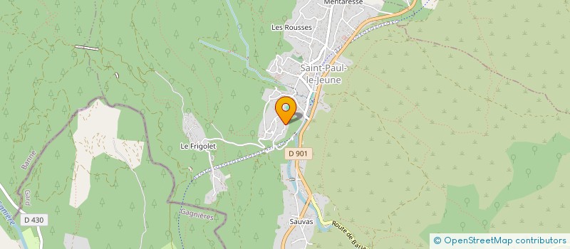 localisation de l'entreprise MADAME LEONOR GUIMIER  SAINT-PAUL-LE-JEUNE