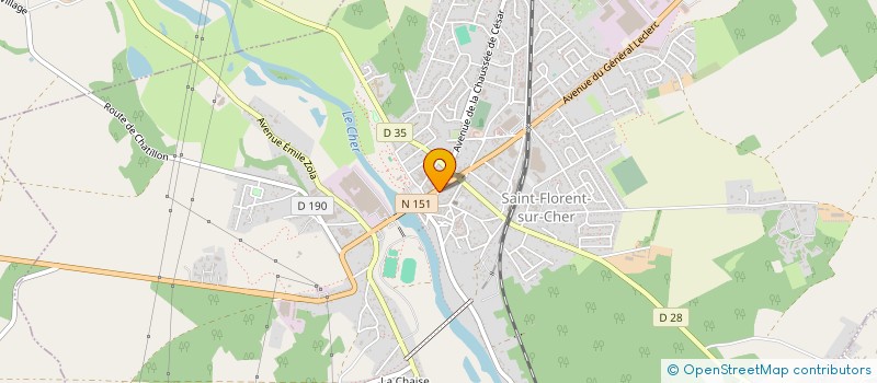 localisation de l'entreprise MADAME LEONOR LOPES à SAINT-FLORENT-SUR-CHER