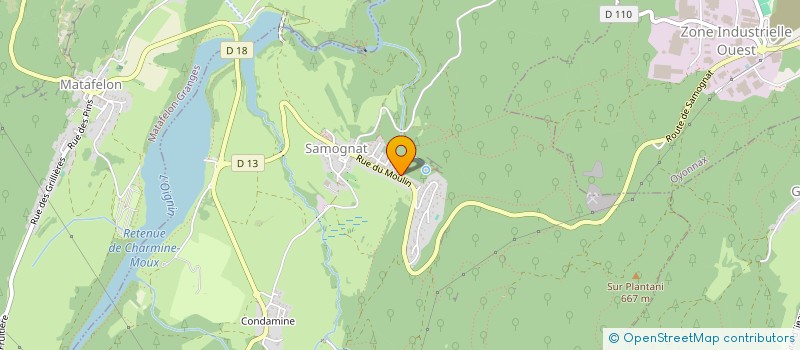 localisation de l'entreprise MADAME LEONOR RIBEIRO GONCALVES à SAMOGNAT