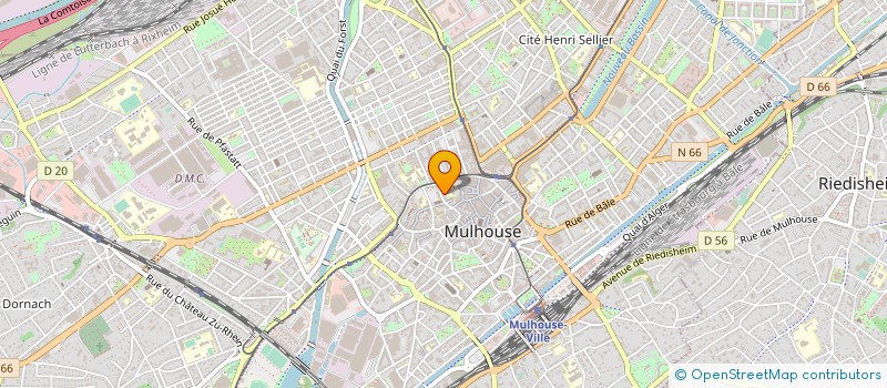 localisation de l'entreprise MADAME LEONORE ALLOUCHE  MULHOUSE