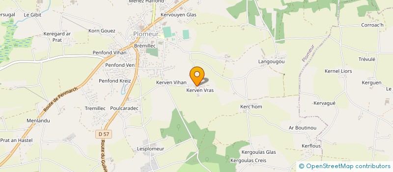 localisation de l'entreprise MADAME LEONORE JUDET  PONT L ABBE