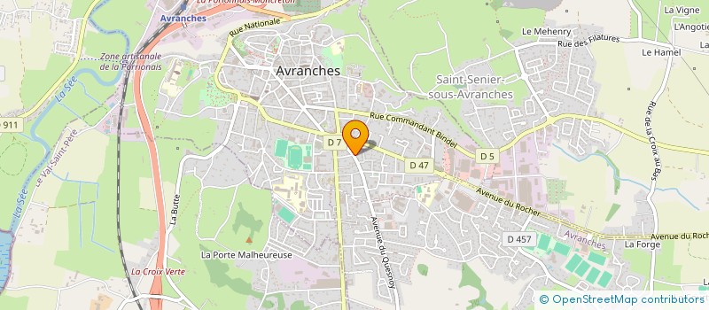 localisation de l'entreprise MADAME LEONORE PINOT  AVRANCHES