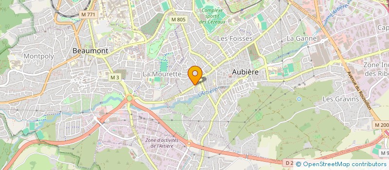 localisation de l'entreprise MADAME LEONORE REBELO  AUBIERE