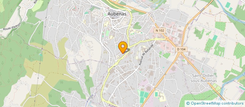 localisation de l'entreprise MADAME LEONTINA MOTA BAPTISTA à AUBENAS