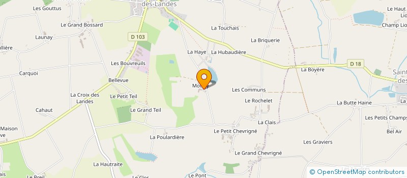 localisation de l'entreprise MADAME LEONTINE BAZIN à SAINT-HILAIRE-DES-LANDES