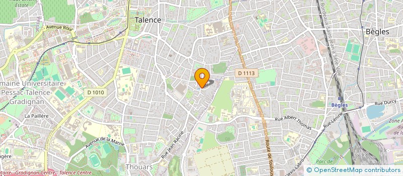 localisation de l'entreprise MADAME LEONTINE ISLAI ULWALI  TALENCE