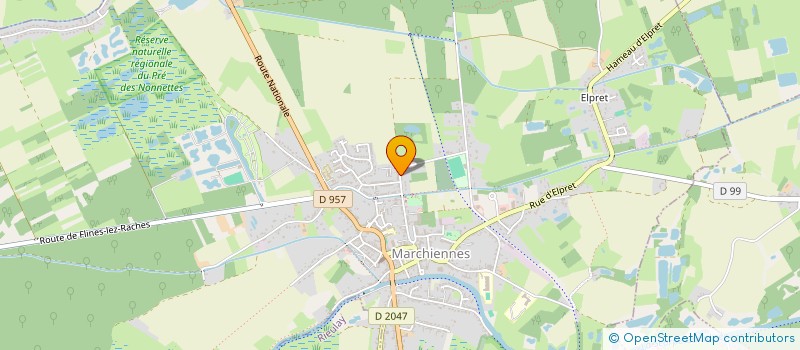 localisation de l'entreprise MADAME LEONTINE RICHARD  MARCHIENNES