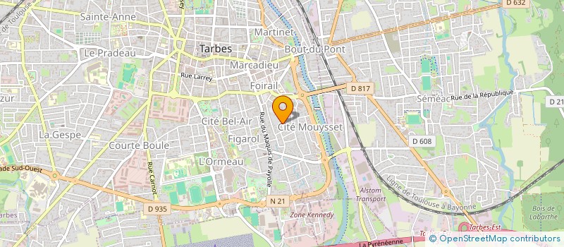 localisation de l'entreprise MADAME LEONTINE ROUY  TARBES