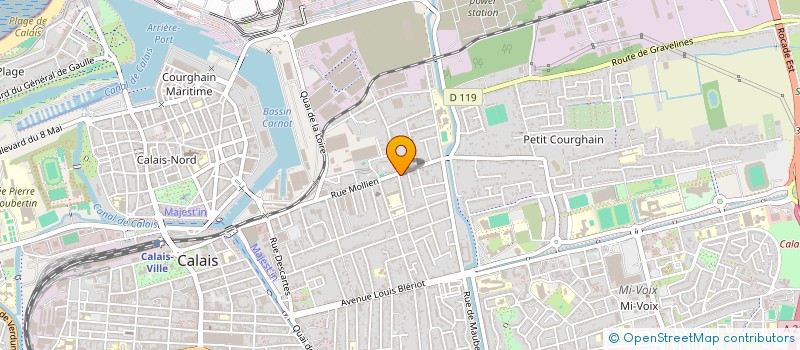 localisation de l'entreprise MADAME LEOPOLD MARESCAL  CALAIS