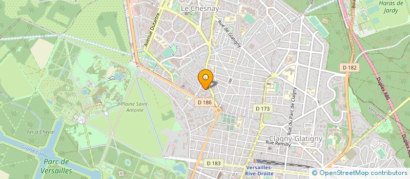 localisation de l'entreprise MADAME LEOPOLDINE BAUER  LE CHESNAY-ROCQUENCOURT