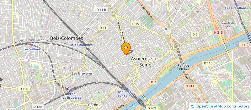 localisation de l'entreprise MADAME LEOPOLDINE BIGANT à ASNIERES-SUR-SEINE