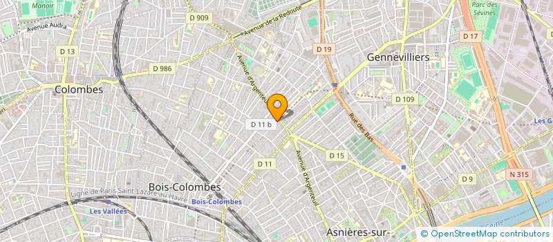 localisation de l'entreprise MADAME LEOPOLDINE CRAS à BOIS-COLOMBES