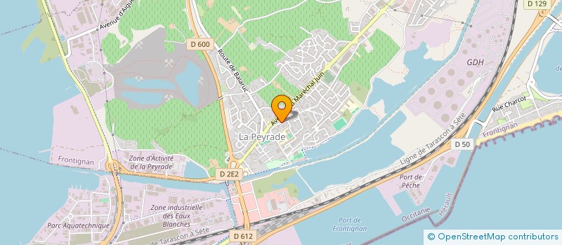 localisation de l'entreprise MADAME LEOPOLDINE FAVRE DE THIERRENS à FRONTIGNAN