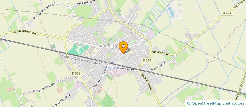 localisation de l'entreprise MADAME LEOPOLDINE LEURET à AUDRUICQ