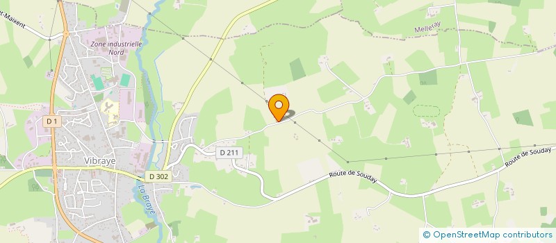 localisation de l'entreprise MADAME LEOPOLDINE LOCHET  VIBRAYE