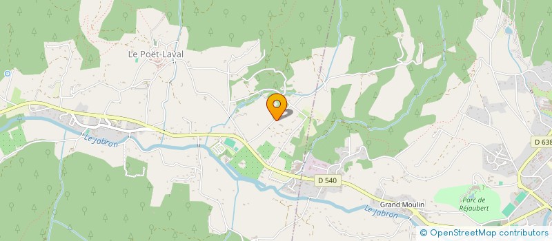 localisation de l'entreprise MADAME LEOPOLDINE MARECHAL  LE POET-LAVAL