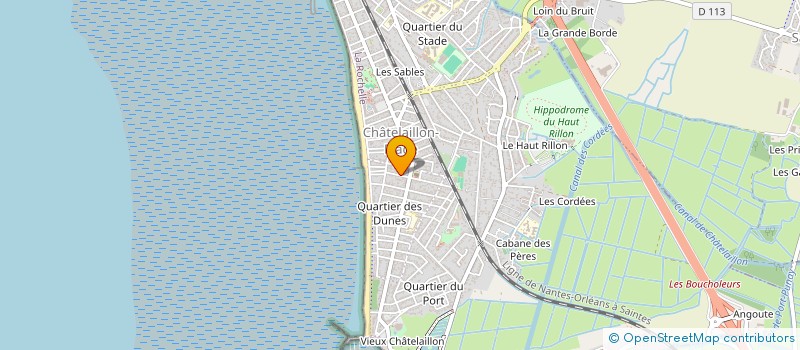 localisation de l'entreprise MADAME LEOPOLDINE TETENOIRE à CHATELAILLON-PLAGE