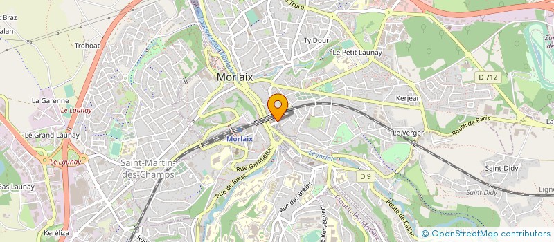 localisation de l'entreprise MADAME LERICHE LE FRAPPER  MORLAIX