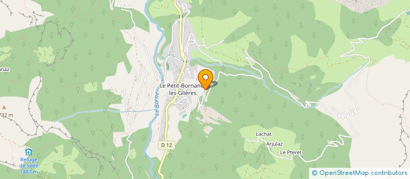 localisation de l'entreprise MADAME LEROQUAIS JON  GLIERES-VAL-DE-BORNE