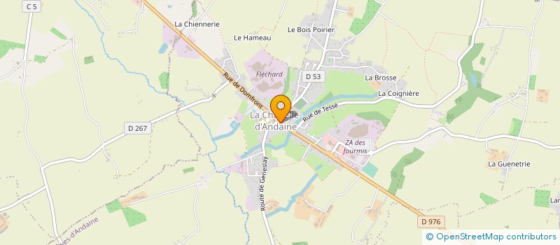 localisation de l'entreprise MADAME LESELLIER BIDARD à RIVES D'ANDAINE
