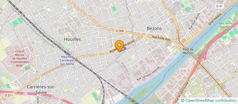 localisation de l'entreprise MADAME LESLEY WINSTANLEY  HOUILLES