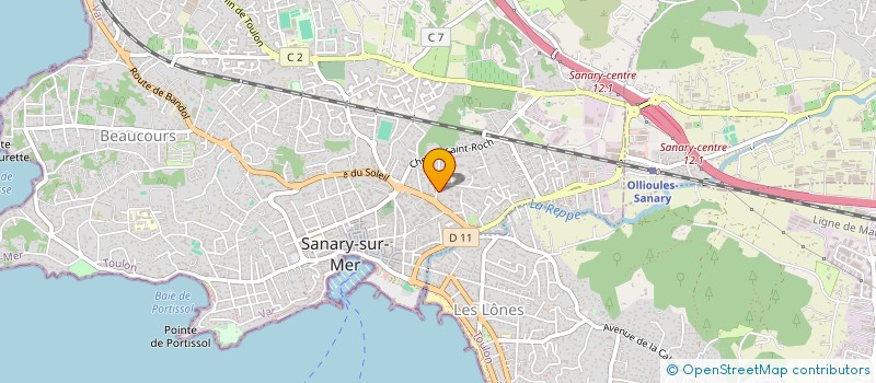 localisation de l'entreprise MADAME LESLIE APONTE à SANARY-SUR-MER
