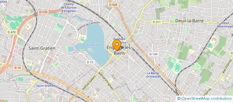 localisation de l'entreprise MADAME LESLIE ARIBOT à ENGHIEN-LES-BAINS