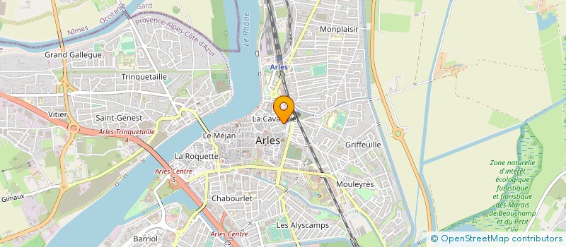 localisation de l'entreprise MADAME LESLIE ARNOUT  ARLES